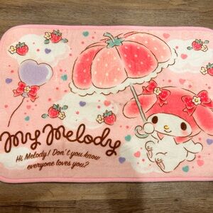 Sanrio My Melody Pink Plush Bath Mat